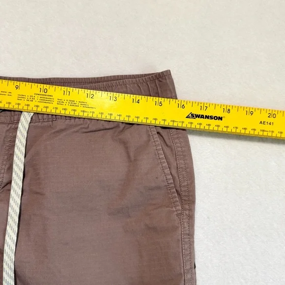 Vuori Vintage Ripstop Women’s Short Mauve Hazel Brown Size M - Picture 13 of 13